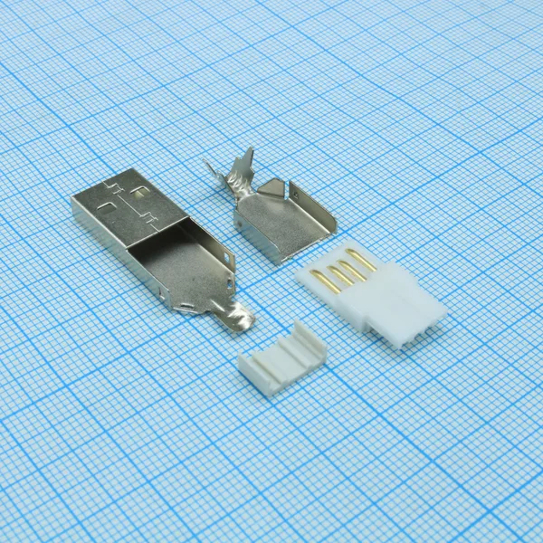 Разъём USB A USBA-SP (SZC), вилка