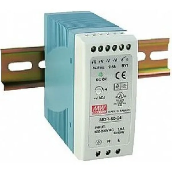 Блок питания на DIN-рейку MDR-60-24, 24 В, 60 Вт